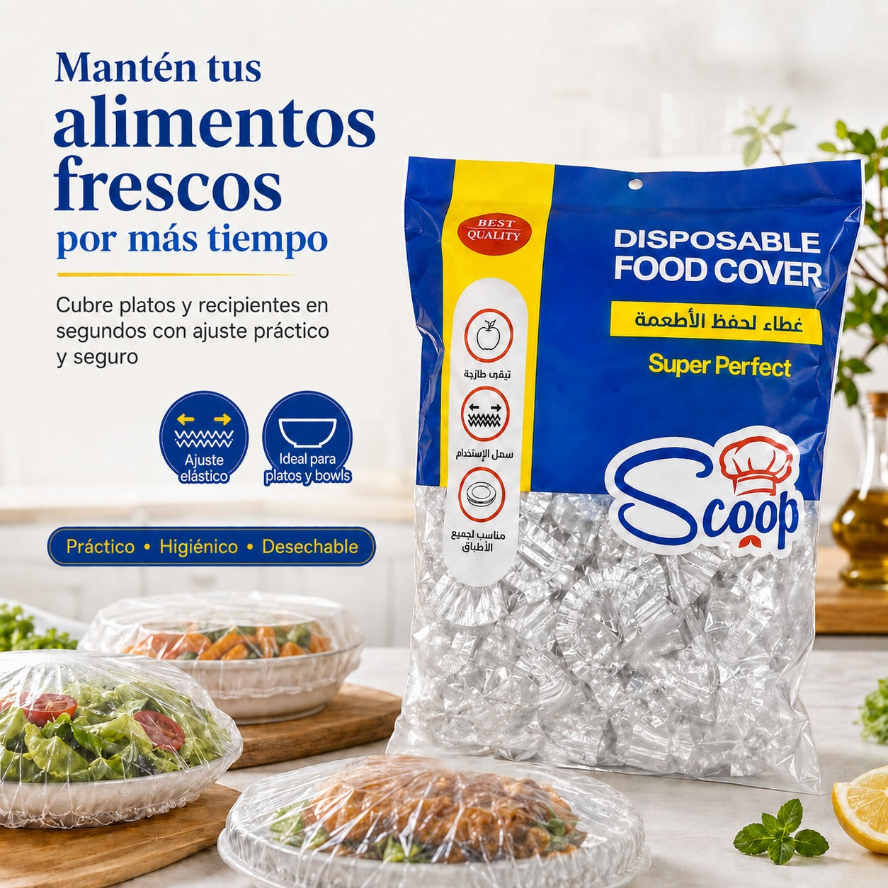 Cubiertas elasticas conservar frescura
