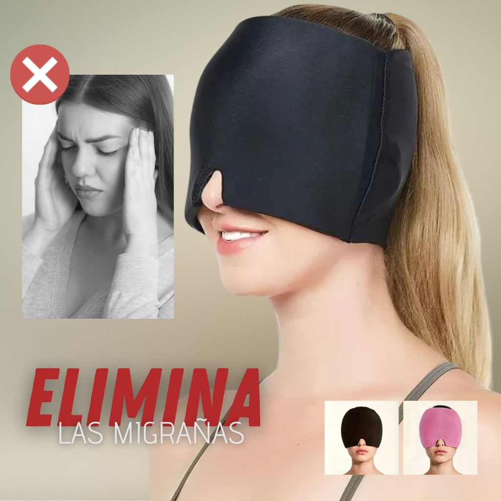 MigraRelief - Gorro de Gel Frio/Caliente para Migrana y Estres