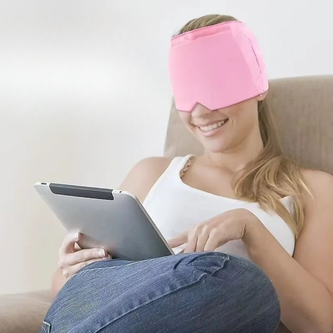 MigraRelief - Gorro de Gel Frio/Caliente para Migrana y Estres