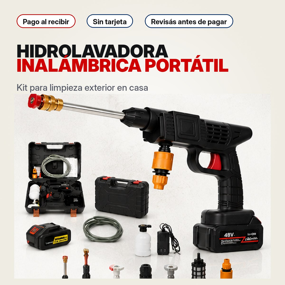 Hidrolavadora Inalámbrica Portátil