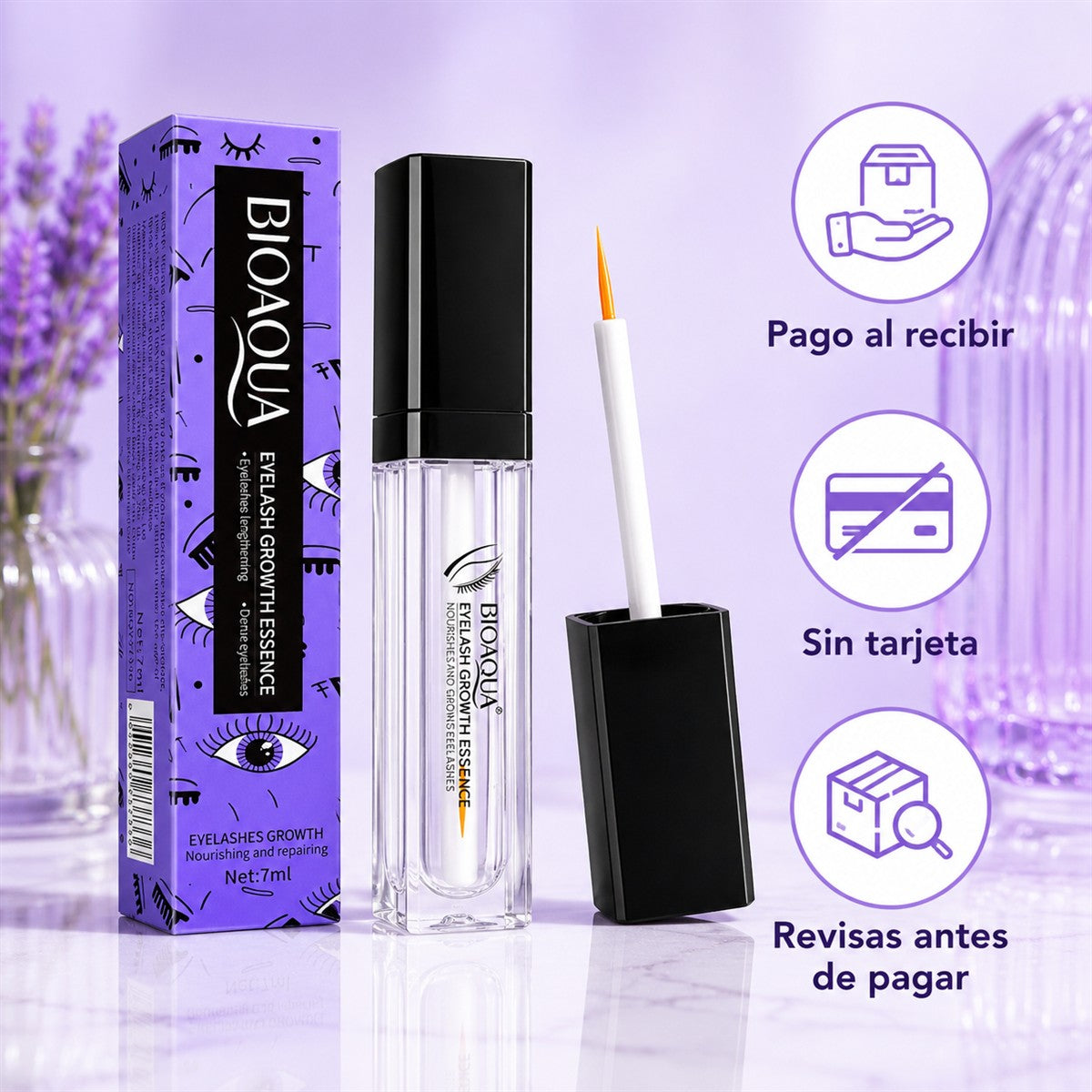 Serum Bioaqua para Pestañas y Cejas