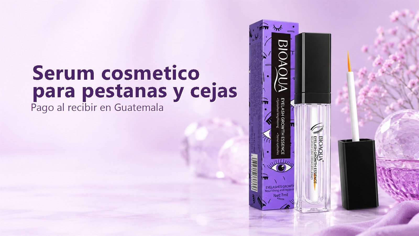 Serum Bioaqua para Pestañas y Cejas
