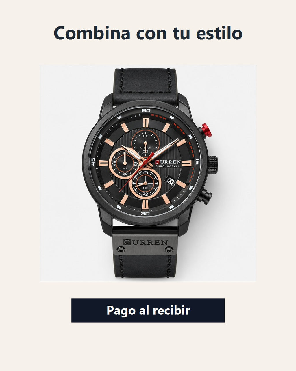 Reloj Curren 8291 Pulso Cuero