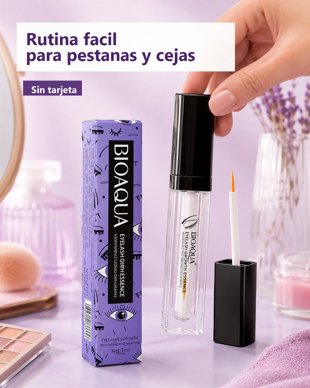 Serum Bioaqua para Pestañas y Cejas