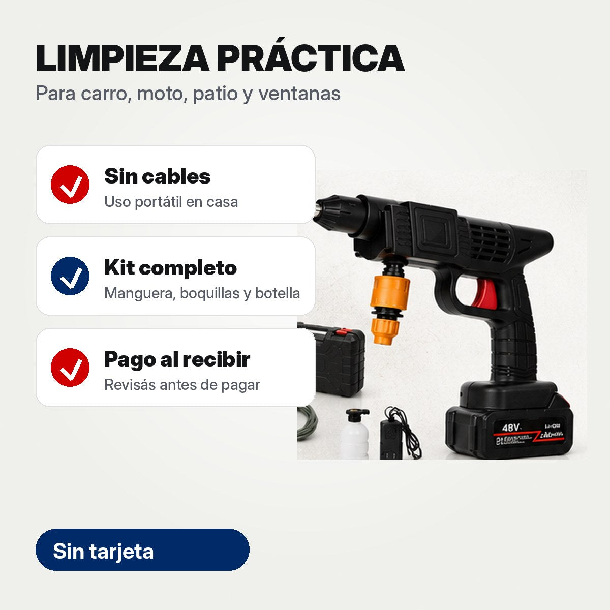 Hidrolavadora Inalámbrica Portátil